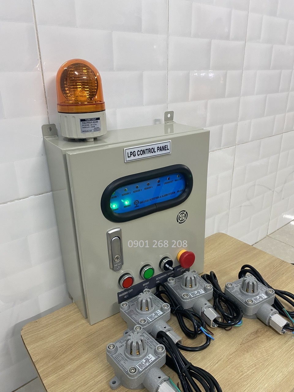 tu canh bao ro gas 4 kenh dau do phong no ex-2b